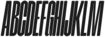 Meuga Rounded Italic otf (400) Font LOWERCASE