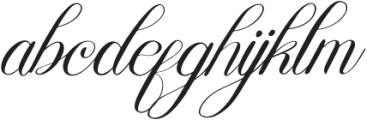 Mewskia Italic otf (400) Font LOWERCASE