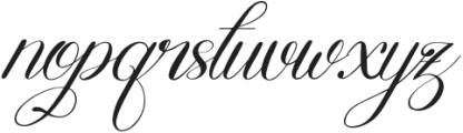 Mewskia Italic otf (400) Font LOWERCASE