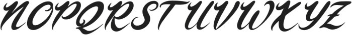 Mewtty Italic otf (400) Font UPPERCASE