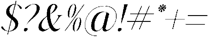 Mezaira Italic Italic otf (400) Font OTHER CHARS