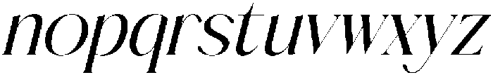 Mezaira Italic Italic otf (400) Font LOWERCASE