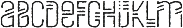 Mezitha Rough otf (400) Font LOWERCASE
