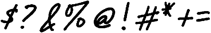 Mezzanotte Bold Pen otf (700) Font OTHER CHARS