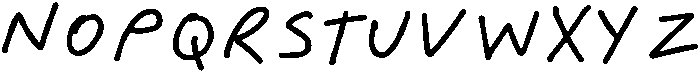 Mezzanotte Bold Pen otf (700) Font LOWERCASE