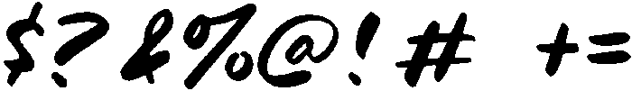 Mezzanotte Brush otf (400) Font OTHER CHARS