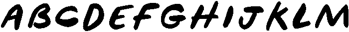 Mezzanotte Brush otf (400) Font UPPERCASE