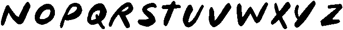 Mezzanotte Brush otf (400) Font LOWERCASE