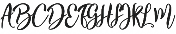 merry & bright Regular otf (400) Font UPPERCASE