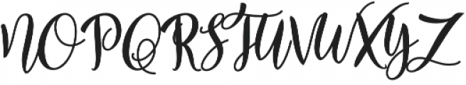 merry & bright Regular otf (400) Font UPPERCASE