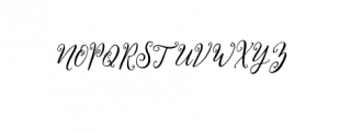 Melly Script.otf Font UPPERCASE