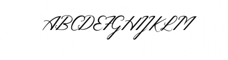 MelodiousScript.ttf Font UPPERCASE