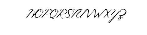 MelodiousScript.ttf Font UPPERCASE