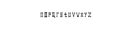 meet hall Font LOWERCASE