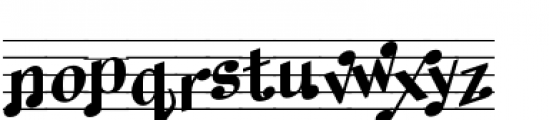 Melody Maker Font LOWERCASE