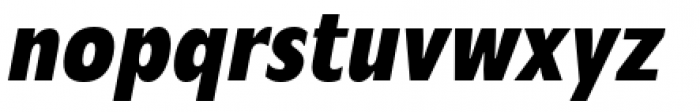 Mensa Condensed Semibold Italic Font LOWERCASE