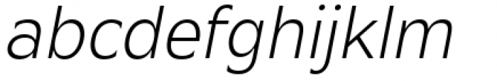 Mensa Light Italic Font LOWERCASE