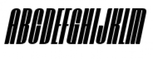 Mercano Empire Condensed Italic Font UPPERCASE