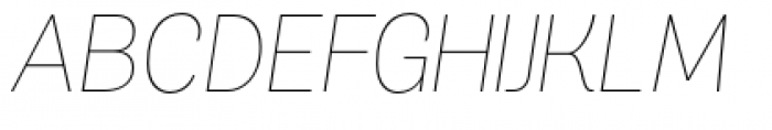 Merced Light Italic Font UPPERCASE