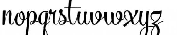 Mercury Script Regular Font LOWERCASE