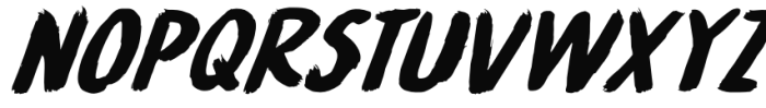 Meteor Strike Italic Font LOWERCASE