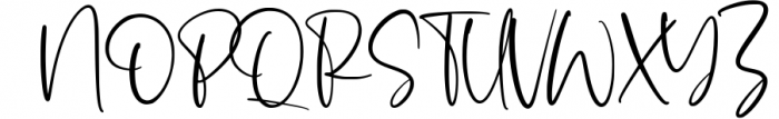 Medium Rosebud Modern Calligraphy Font Font UPPERCASE
