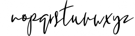 Melanott Modern Signature Font LOWERCASE