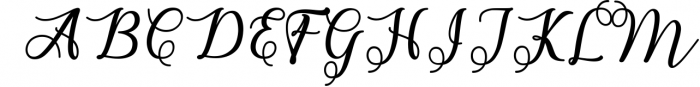 Melda Script | Modern calligraphy Font UPPERCASE