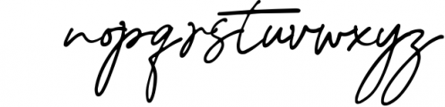 Mellodate - Signature Script Font LOWERCASE