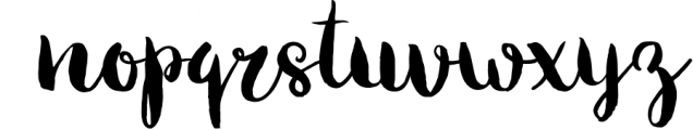 Melony Script, Hand Drawn Brush Font Font LOWERCASE