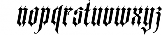 Menotius Blackletter 1 Font LOWERCASE