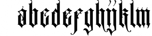 Menotius Blackletter Font LOWERCASE