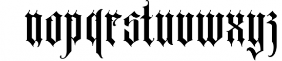 Menotius Blackletter Font LOWERCASE