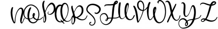 Meraki - A Flowing Script Font UPPERCASE
