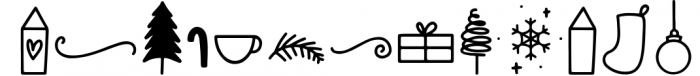 Merry Magic - Christmas Doodle Font Font LOWERCASE