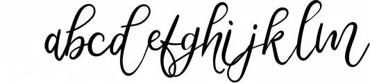 Metteora lovely script Font LOWERCASE