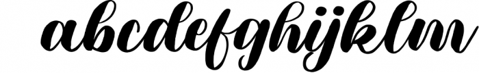 Meylani Script Font LOWERCASE