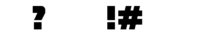 MEF Display Font OTHER CHARS