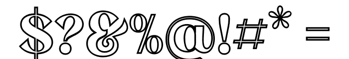 MELISA OUTLINE Font OTHER CHARS