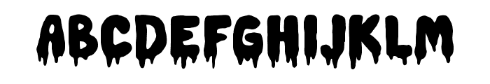 MELTED Font UPPERCASE