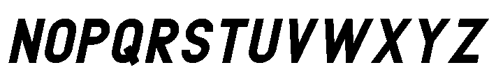 METRO POLICE BOLD ITALIC Bold Italic Font LOWERCASE
