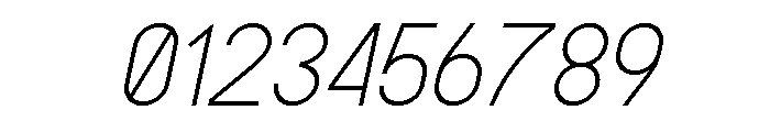 METRO POLICE LIGHT ITALIC Italic Font OTHER CHARS