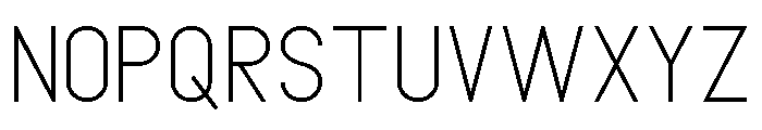 METRO POLICE LIGHT Font LOWERCASE