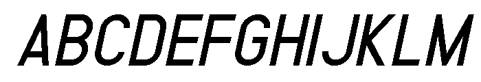 METRO POLICE REGULAR ITALIC Italic Font UPPERCASE