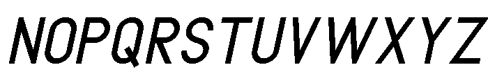 METRO POLICE REGULAR ITALIC Italic Font LOWERCASE