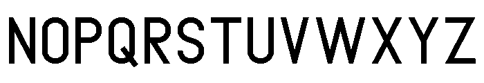 METRO POLICE REGULAR Font LOWERCASE