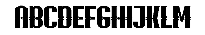 METUBtrial Regular Font UPPERCASE