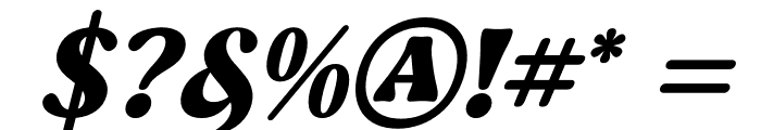 Mebtho Francy DEMO VERSION Italic Font OTHER CHARS