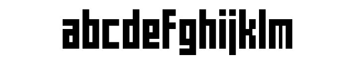 Mecha Condensed Bold Regular Font LOWERCASE