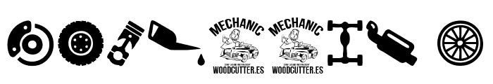 Mechanic Font OTHER CHARS